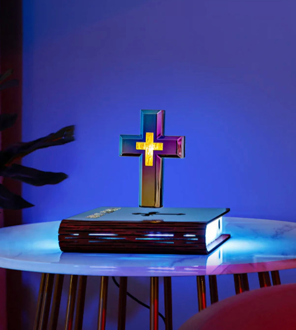 Levitating Cross Lamp
