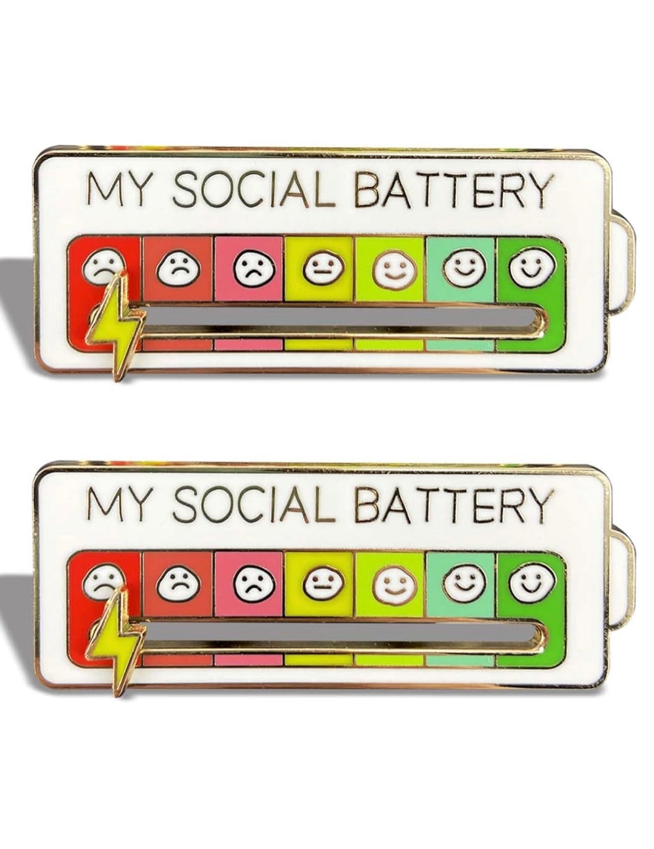 Social Battery Pin