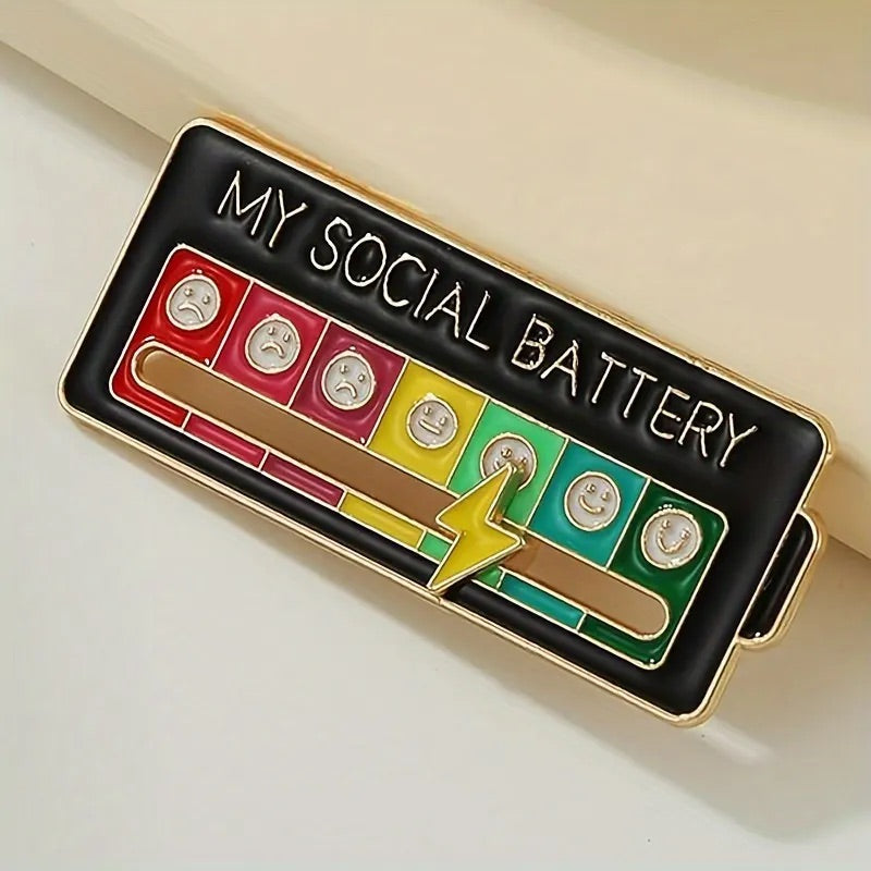 Social Battery Pin