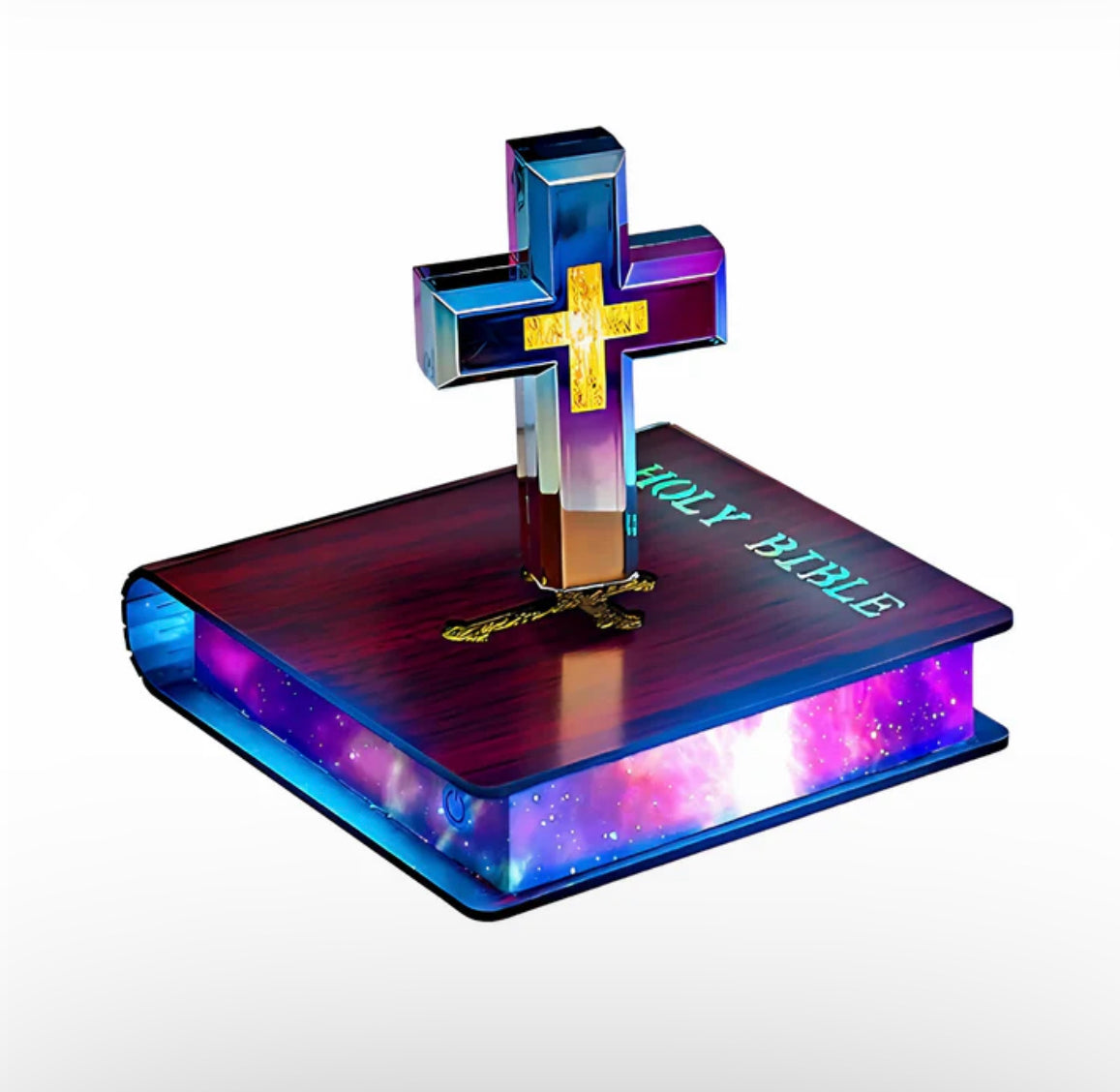 Levitating Cross Lamp